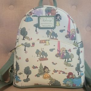 Disney Loungefly Princess Landscape Backpack Purse